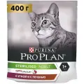Сухой корм Pro Plan для взрослых стерилизованных кошек и кастрированных котов, с высоким содержанием утки и c печенью 400 г х 8 шт