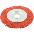 Корщетка для браширования колесо нейлоновая, посадочный диаметр 22,2 мм, Профи 125 мм