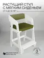 Растущий стул для детей с 2 лет , с мягким сиденьем и подлокотниками