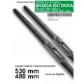 Стеклоочистители для Skoda Octavia Tour A4 кузов. - гибридные дворники для Октавия Тур А4, комплект.