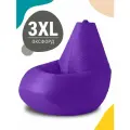 Кресло мешок MyPuff, бескаркасное кресло, пуфик мешок, размер 3XL, оксфорд, фиолетовый