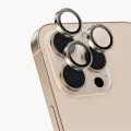 Защитные линзы для камеры iPhone 16 Pro Max KEEPHONE — Закаленное стекло 9H c покрытием AR из алюминиевого сплава-Бронза