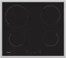 Электрическая варочная панель Candy CH64FC черный/нержавеющая сталь, мощность 6500Вт, стеклокерамика, сенсорное