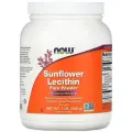 NOW Sunflower Lecithin, Лецитин подсолнечника, порошок 454г, Антиоксидант для печени, для мозга, детокс