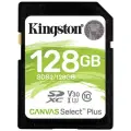 Флеш карта SDXC 128GB Kingston SDS2/128GB Canvas Select Plus w/o adapter