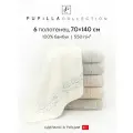Набор полотенец для ванной 6 шт. Pupilla MANE, махра, 100% бамбук, 70х140 см