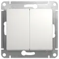 Переключатель проходной 2-кл. СП Glossa 10А IP20 (сх. 6/2) 10AX механизм бел. SE GSL000165