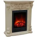 Камин ELEMENT FLAME Алессандра электрокамин напольный с порталом из искусственного камня (1.6 кВт, 84,3/94,5/32,5 см)