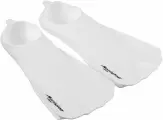 Ласты тренировочные спортивные ONLYTOP с закрытой пяткой для плавания, подводной охоты, снорклинга и дайвинга, для моря и бассейна, с чехлом-сеткой, р. 32-33, цвет белый