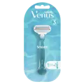 Станок бритвенный Gillette Venus Smooth, 3 лезвия, голубая полоска-индикатор