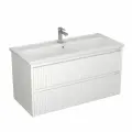 Тумба ALTERNO 100 с 2-мя ящиками, под ум. Mario 100, Белый матовый