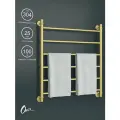 Полотенцесушитель Водяной Onix, модель Classic Gold 700x800 Лесенка с нижним подключением, Матовое золото, полный комплект