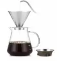 Комплект пуровер и кофейник SamaDoyo для заваривания кофе, Кемекс 600 мл