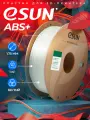 Катушка ABS+ пластика ESUN 1.75 мм 1кг, белая