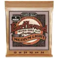 Cтруны для акустической гитары 12-54 Ernie Ball 3546 Earthwood тройной комплект