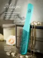 Японская расческа для всех типов волос Majestic Scalp Brush Tiffany универсальная, массажная, трихологическая, 568 зубчиков