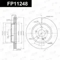 Диск тормозной передний Mercedes M-class, Мерседес M-класс; 1634210012