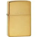 Зажигалка ZIPPO с покрытием Brushed Brass, латунь/сталь, золотистая, матовая, 38x13x57 мм