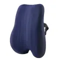 Подушка ортопедическая на спинку кресла, стул с эффектом памяти, синяя