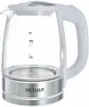 Чайник электрический DELTA LUX DL-1204W белый стекло