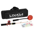 Lixada Ice Fishing Rod Reel Combo Complete Kit with Skimmer Scoop and Carry Bag Lures Hooks Swivels Accessories