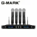 Набор беспроводных микрофонов G-MARK G440, 4 микрофона, 4 канала, база / караоке-группа / микрофоны для мероприятия