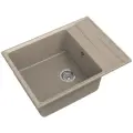 GRANFEST Мойка LEVEL 660L 1-чаша+крыло 660*500мм песочный арт. GF-