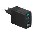 CЗУ USB A + USB-C, PD, QC 3.0, 30W, дисплей, черный, Deppa 11395