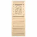 Дверь глухая липа с рисунком (коробка Осина) 1900х700 рисунок в ассортименте