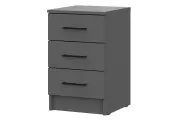 Тумба напольная Капри 35,2х57х38 см, с 3 ящиками, цвет графит