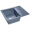 Кухонная мойка GranFest Quadro GF-Q650L графит мрамор