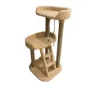 Когтеточка для кошки с лежанками Моя Котя Кисельные берега цвет бежевый