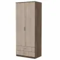 Шкаф 2-х створчатый ШК 603 М «Гармония», шимо тёмный/светлый (800х500х2200)