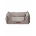 Лежак DogModa Уют для кошек и собак, прямоугольный 66х53х22см бежевый