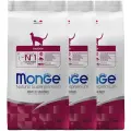 Корм для кошек Monge Natural Superpremium, для живущих в помещении, с курицей 3 шт. x 1500 г