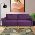Раскладной диван кровать Чикаго прямой модульный, механизм еврокнижка, 217х85х84 см, фиолетовый