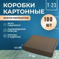Коробка самосборная картонная 21х17х4,5 см, 100 шт. (внутренний размер 210х170х45 мм)