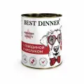 Консервы Best Dinner Dog Premium Меню №3 С говядиной и кроликом 6шт х 340г