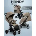 Прогулочная коляска Amarobaby AB25-10HANDY/0330 Handy бежевый/серебряный