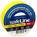 Изолента ПВХ 19мм х 20м желтая Safeline, 5шт