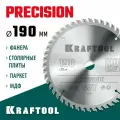 Диск пильный по дереву, KRAFTOOL PRECISSION 190х20мм 48Т