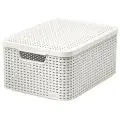 Корзина для хранения CURVER с крышкой Rattan Style Box S 6 л 1 кремовый 14 см 29 см 1 шт. 6 л 19 см
