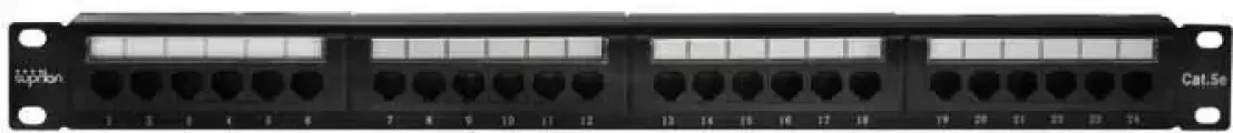 Патч-панель UTP 24хRJ-45 кат.5E 1U 19дюйм SUPRLAN 10-0403