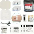 Комплект 4шт Rhino Rescue Набор для ухода за ранами WOUND CLOSURE KIT 9 вложений Тактический/медицинской помощи/боевой/аварийный набор/sos помощь