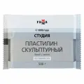 Пластилин скульптурный гамма Студия, белый, 0,5 кг, мягкий, 2.80. Е050.004.1