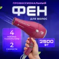 Фен ETI для волос мощный розовый