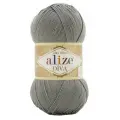 Пряжа Alize Diva, 100 % акрил, 100 г, 350 м, 5 шт., 87 серый