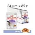 Влажный корм для стерилизованных кошек Royal Canin Sterilised, 24 шт. х 85 г (кусочки в желе)