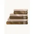 Набор махровых полотенец Василиса Селена 30х60, 50х80, 70х130, 6шт, Коричневый, Тауп