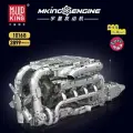 Конструктор MOLD KING Двигатель 10168 V8 с двойным турбонаддувом, пластик, 2899 элементов